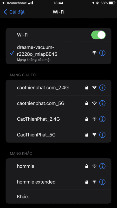 Hướng dẫn kết nối Dreame Home
