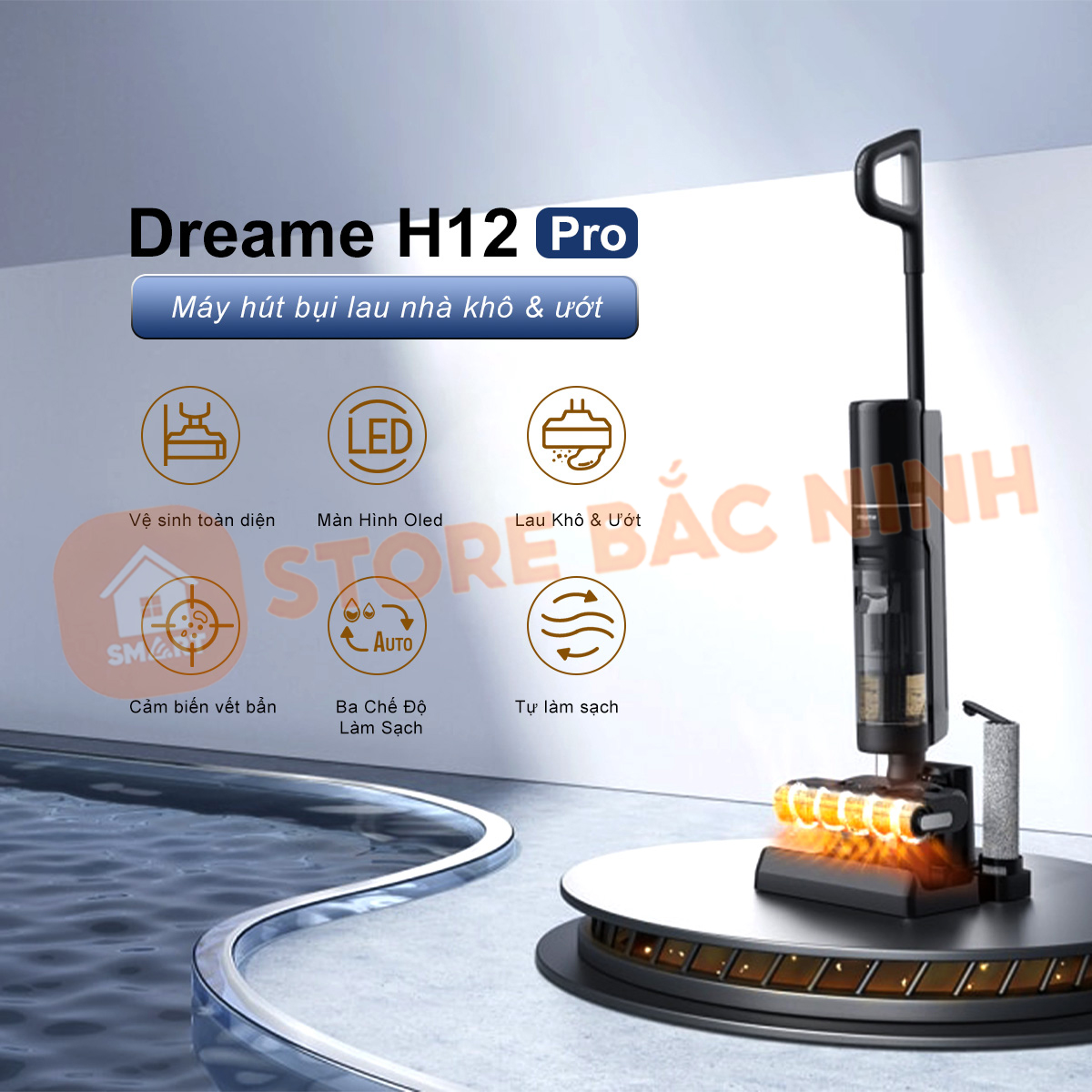 Máy Hút Bụi Lau Nhà Cầm Tay Khô Và Ướt Dreame H12 Pro