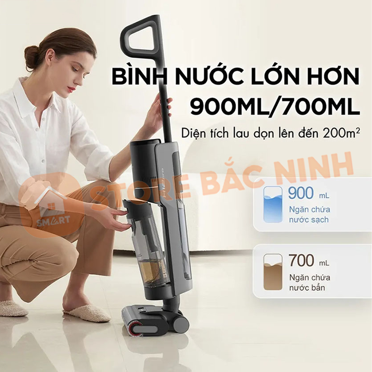Máy Hút Bụi Lau Nhà Cầm Tay Khô Và Ướt Dreame H12 Pro
