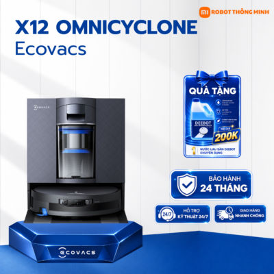 Robot hút bụi Ecovacs X12 OmniCyclone