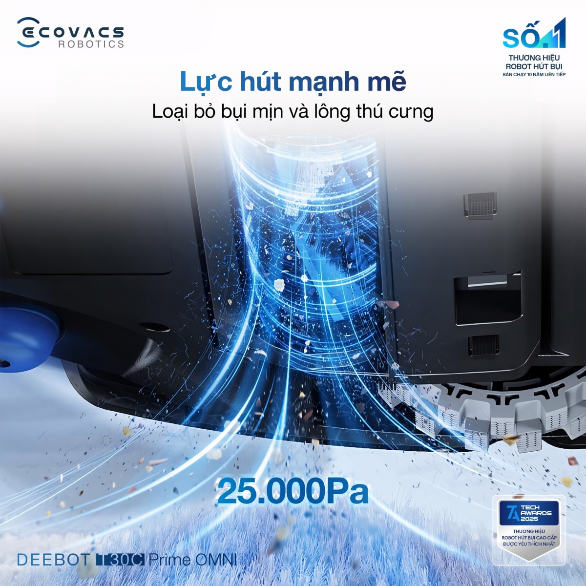 Robot hút bụi Ecovacs T30C Prime