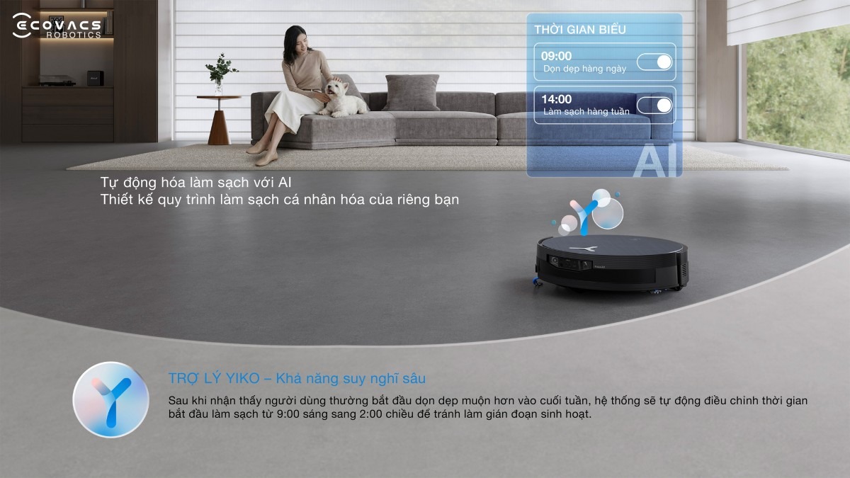 Robot hút bụi Ecovacs X12 OmniCyclone