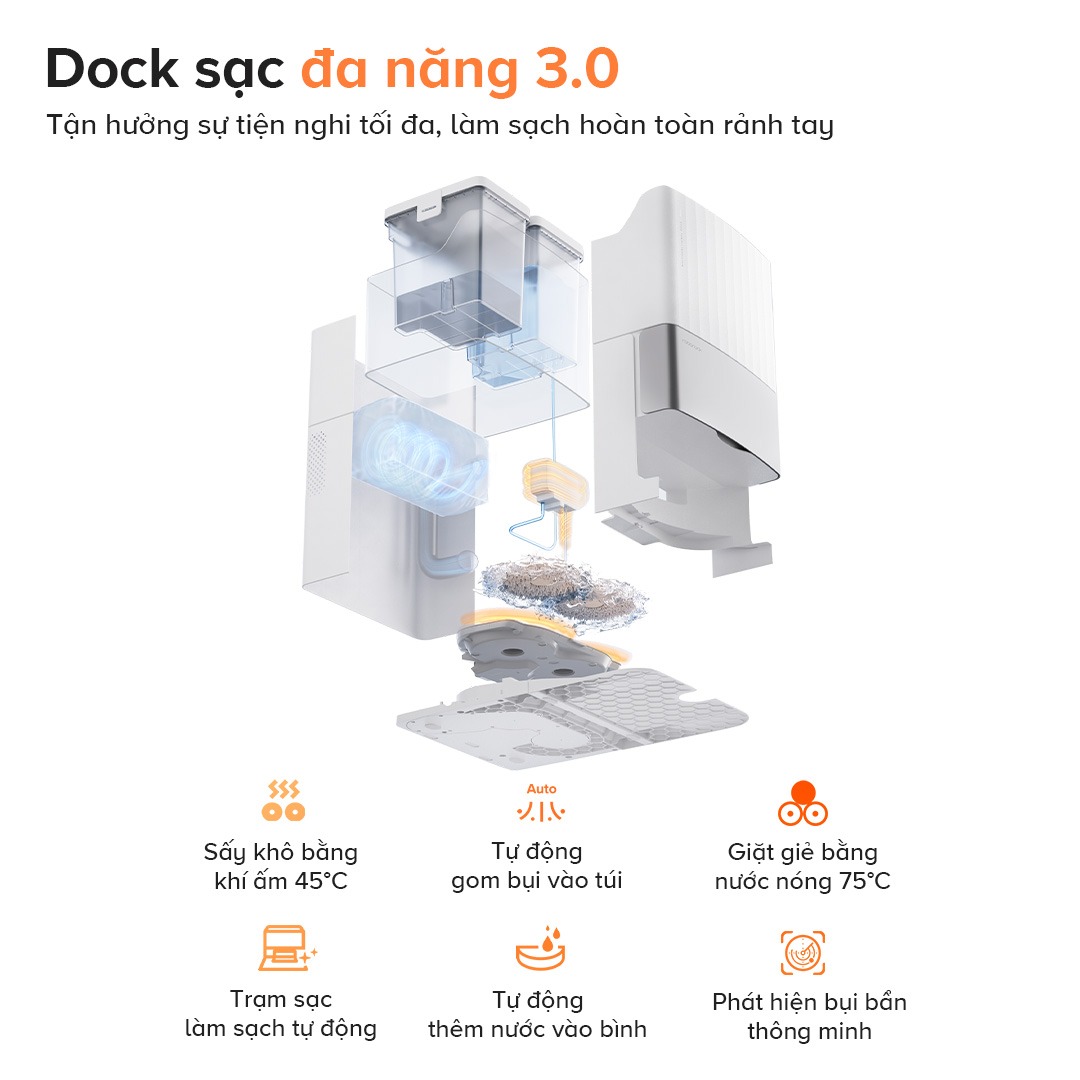 Robot hút bụi Roborock Q Revo Edge 5V1