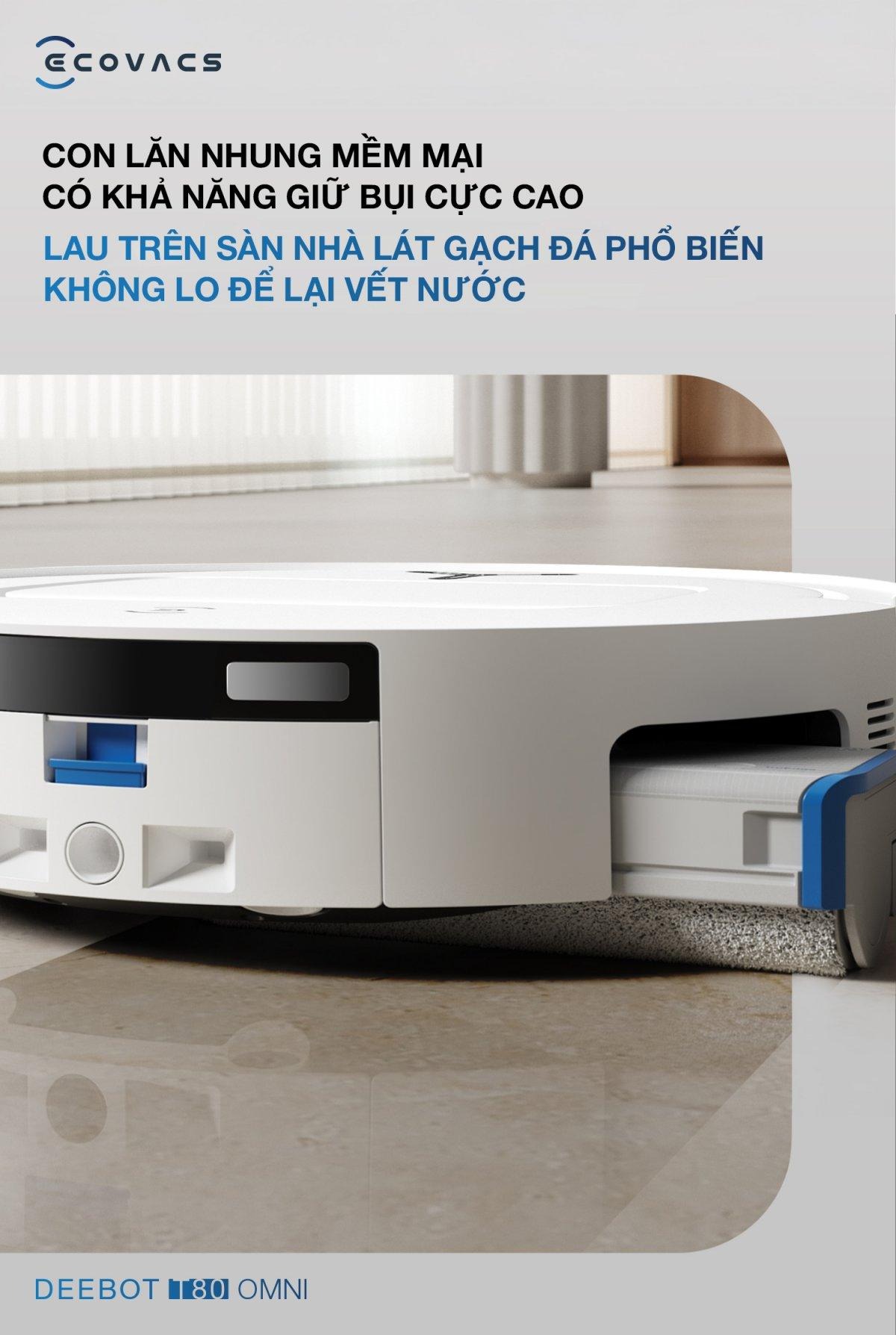 Robot hút bụi Ecovacs T80 OMNI