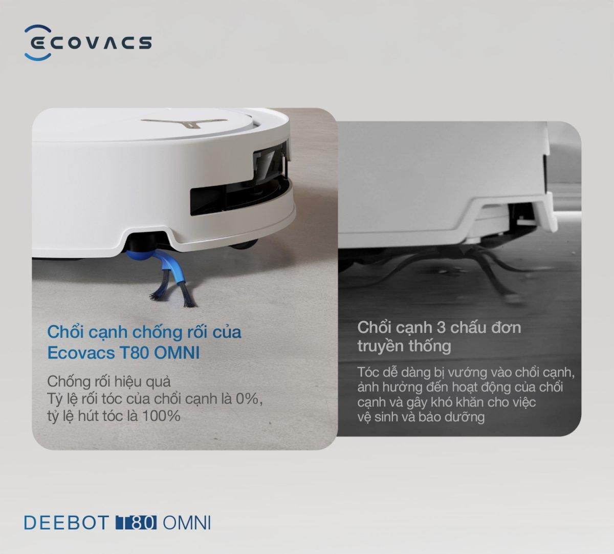Robot hút bụi Ecovacs T80 OMNI