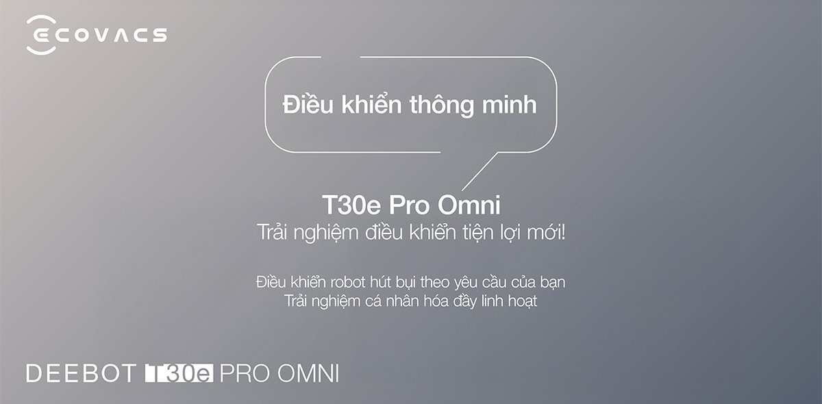 Robot hút bụi Ecovacs T30e Pro Omni