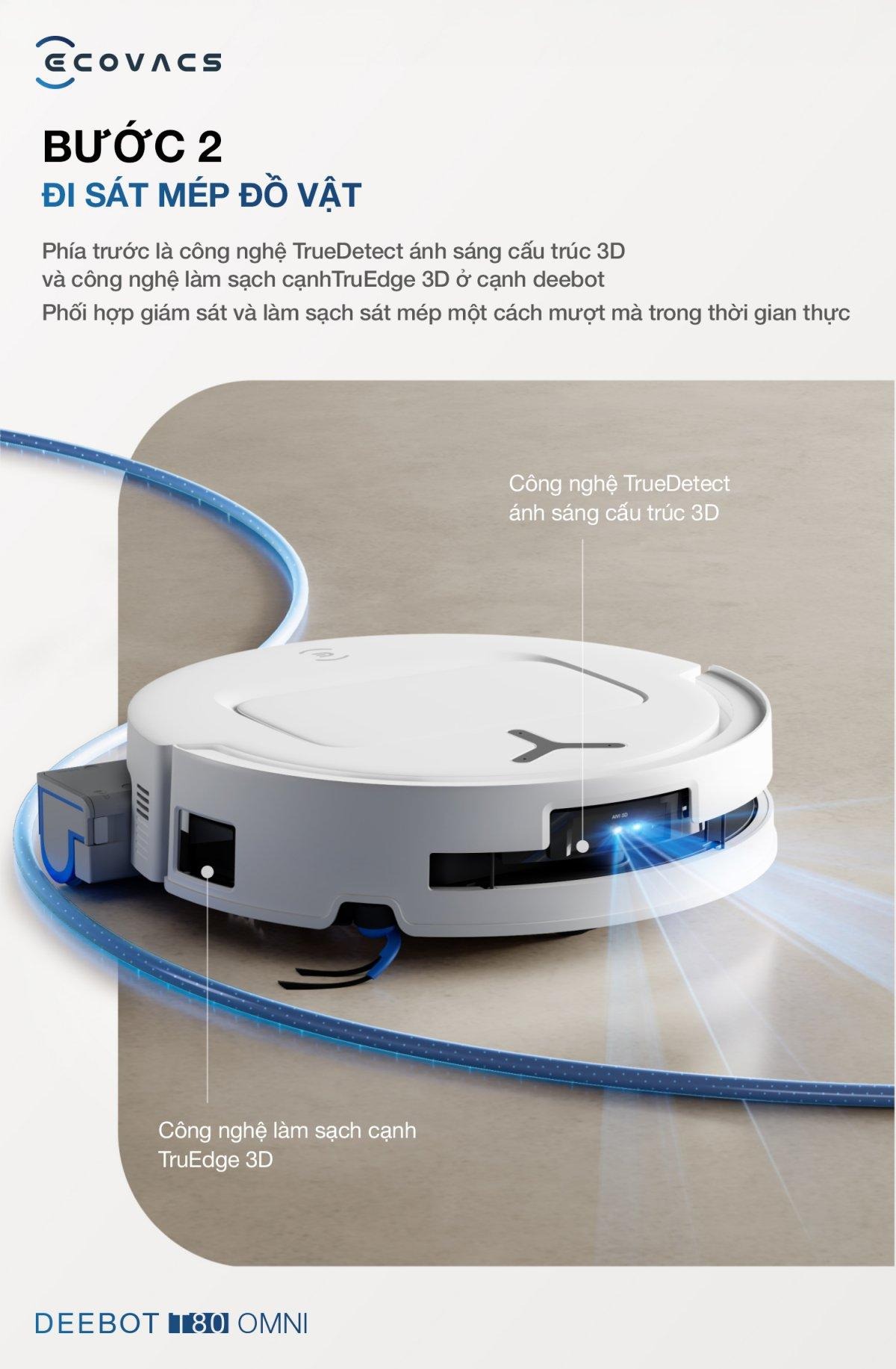 Robot hút bụi Ecovacs T80 OMNI