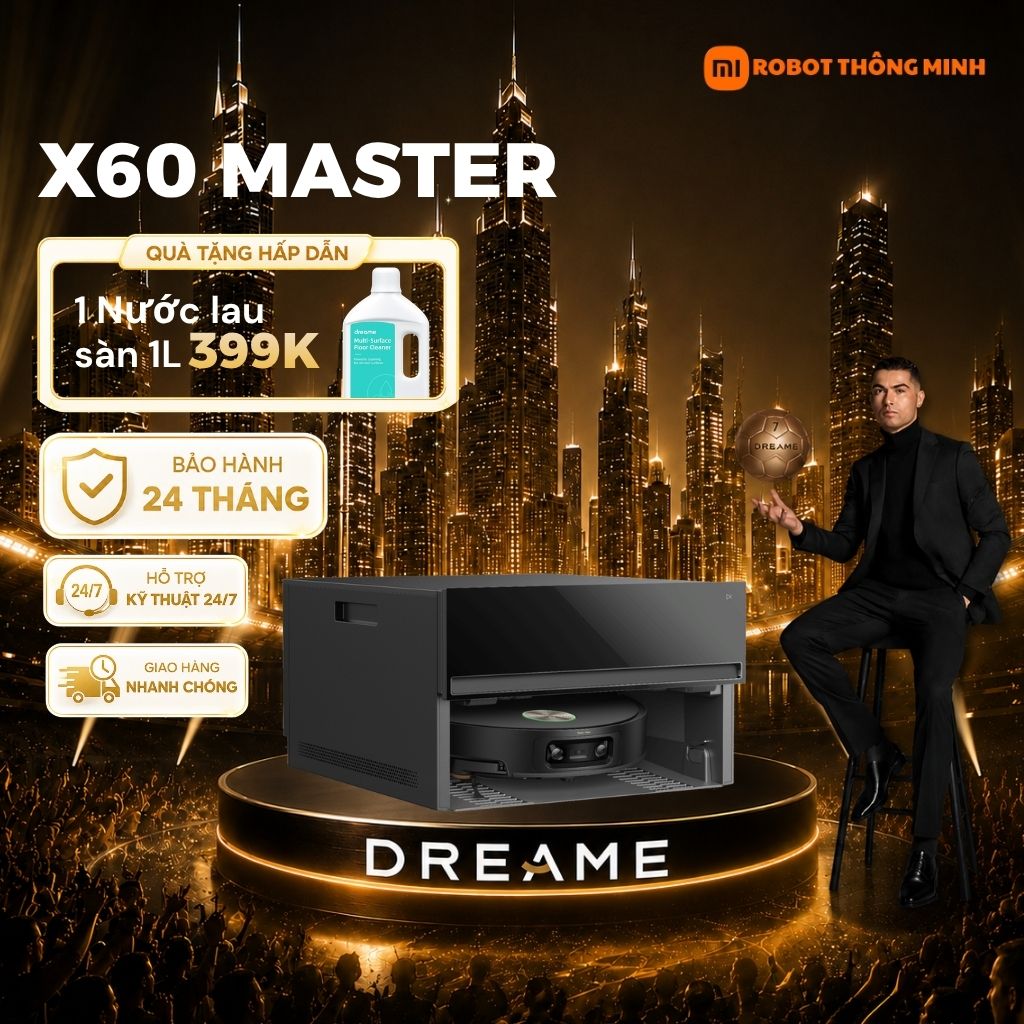 Robot hút bụi Dreame X60 Master