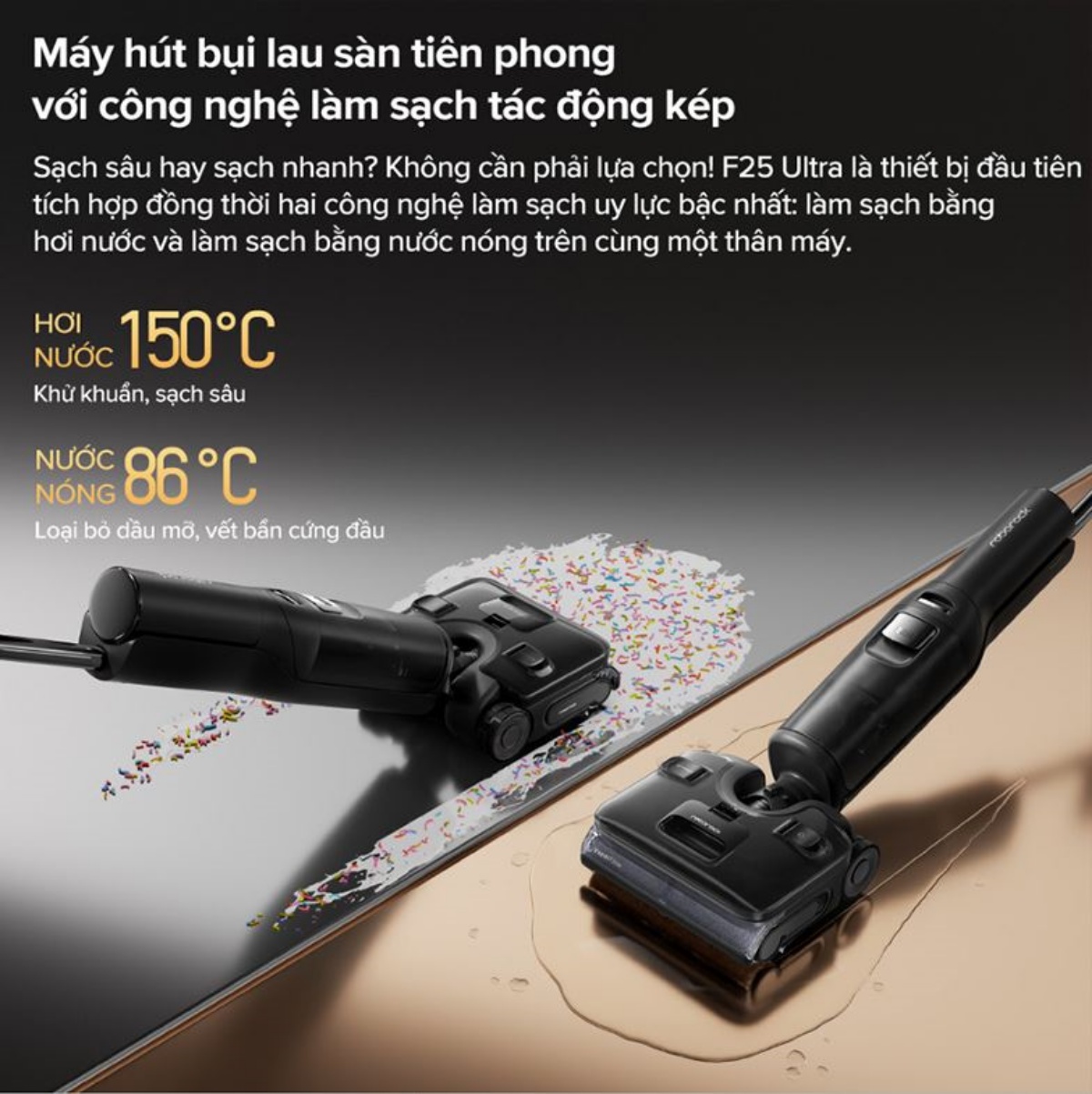 Máy hút bụi lau nhà cầm tay Roborock F25 Ultra