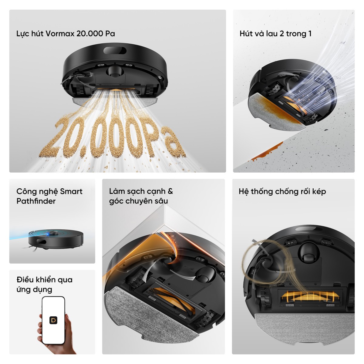 Robot hút bụi Dreame F20 - Hình ảnh 2