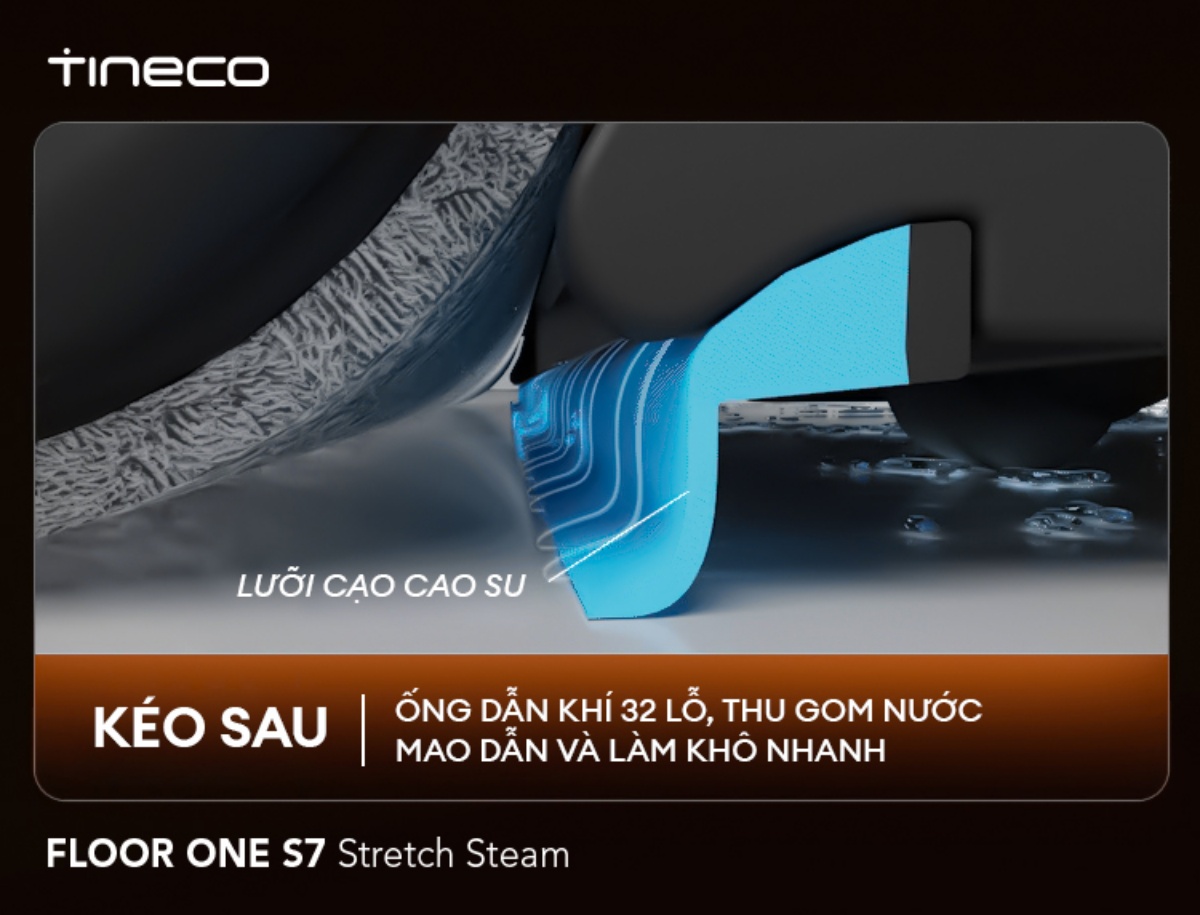 Máy hút bụi lau nhà cầm tay Tineco Floor One S7 Stretch Steam