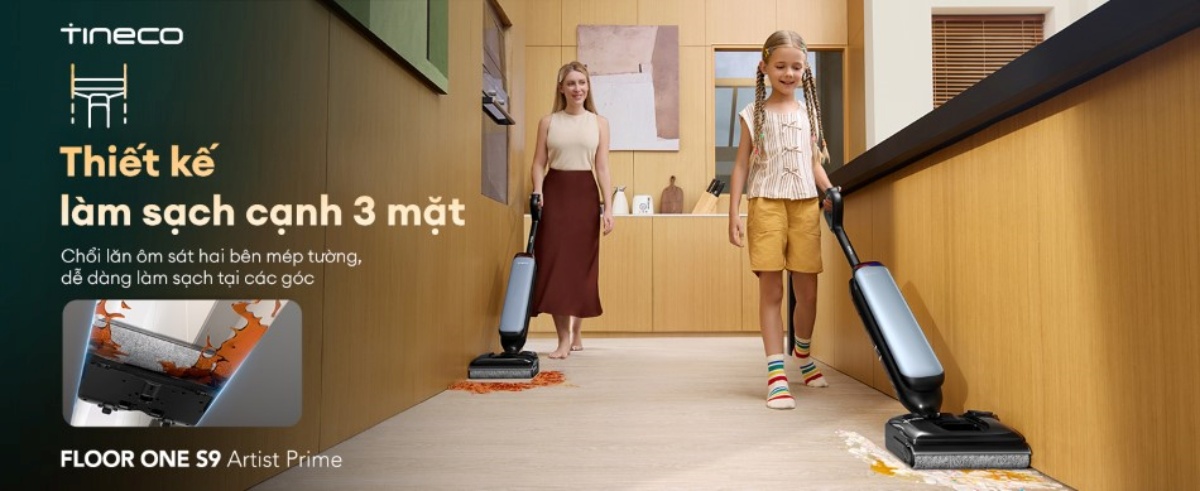 Máy hút bụi lau sàn khô ướt Tineco FLOOR ONE S9 Artist Prime