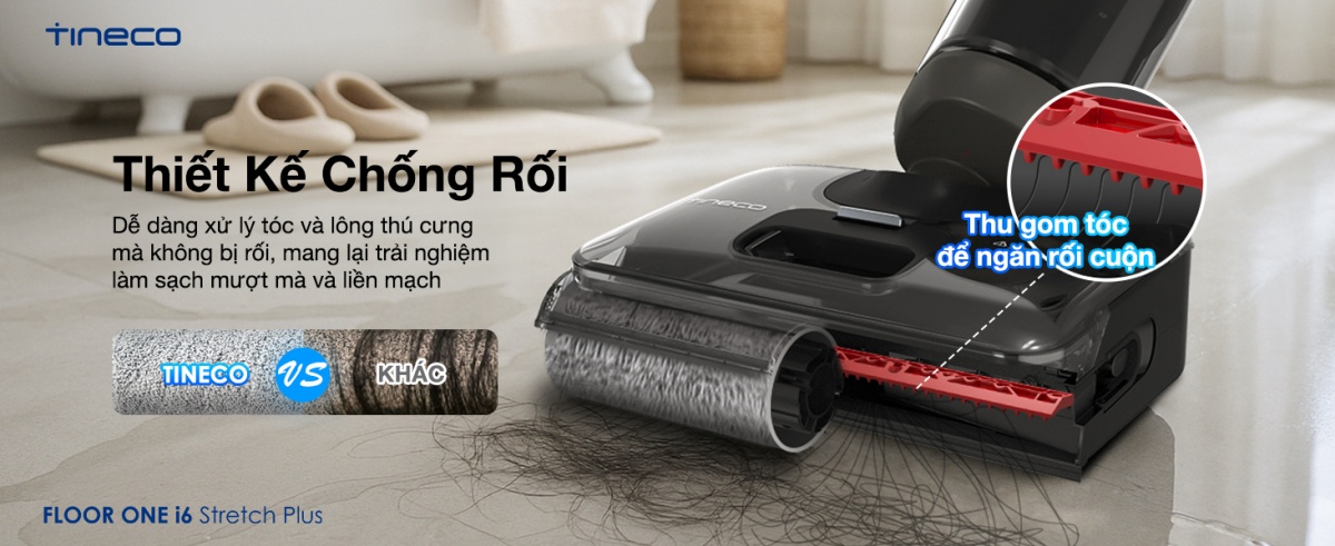 Máy hút bụi lau sàn khô ướt Tineco Floor One i6 Stretch Plus