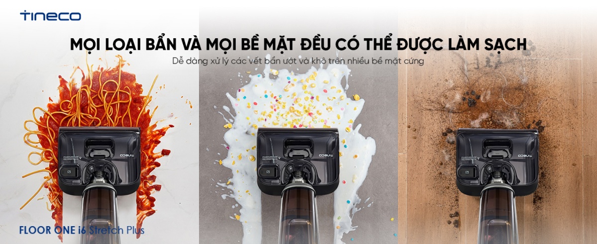 Máy hút bụi lau sàn khô ướt Tineco Floor One i6 Stretch Plus
