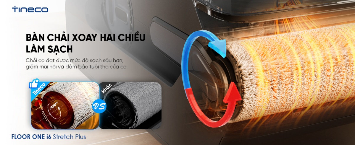 Máy hút bụi lau sàn khô ướt Tineco Floor One i6 Stretch Plus