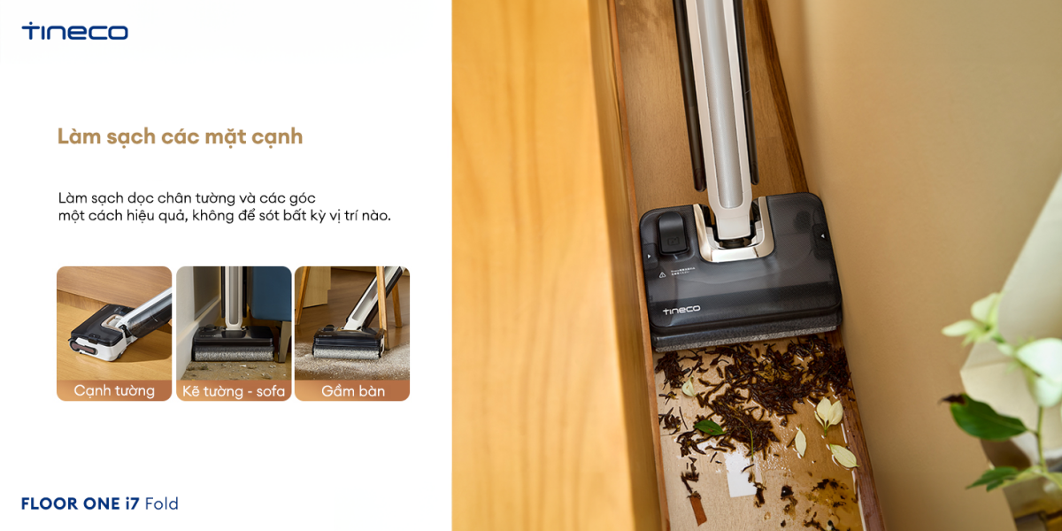 Máy hút bụi lau sàn khô ướt Tineco FLOOR ONE i7 Fold