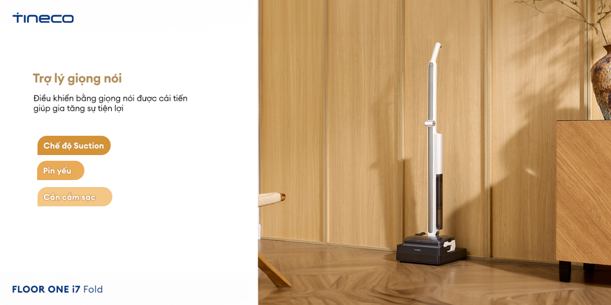 Máy hút bụi lau sàn khô ướt Tineco FLOOR ONE i7 Fold