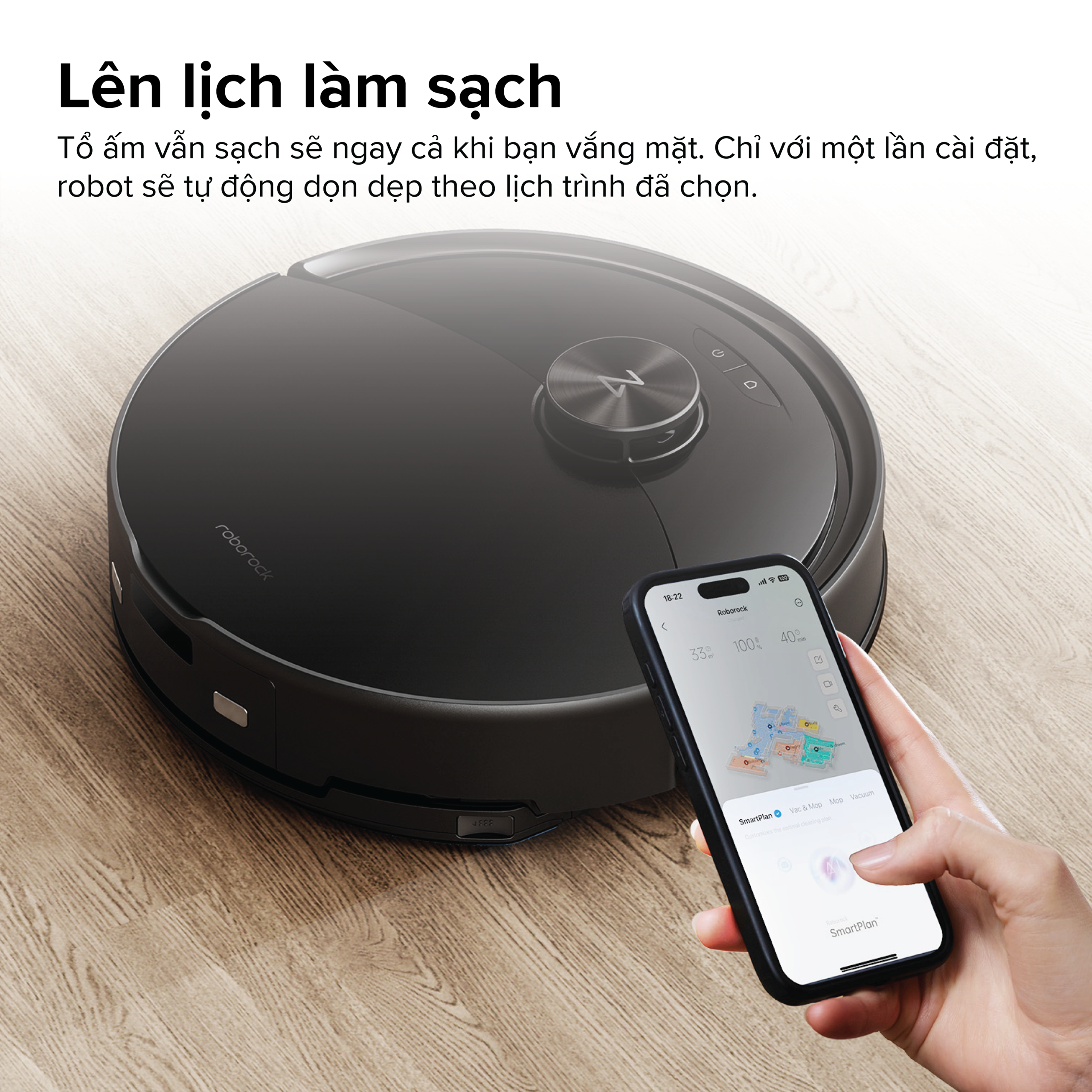 Robot Hút Bụi Lau Nhà Roborock Q10 VF+