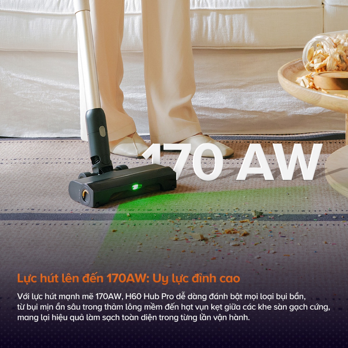 Máy hút bụi cầm tay Roborock H60 Hub Pro