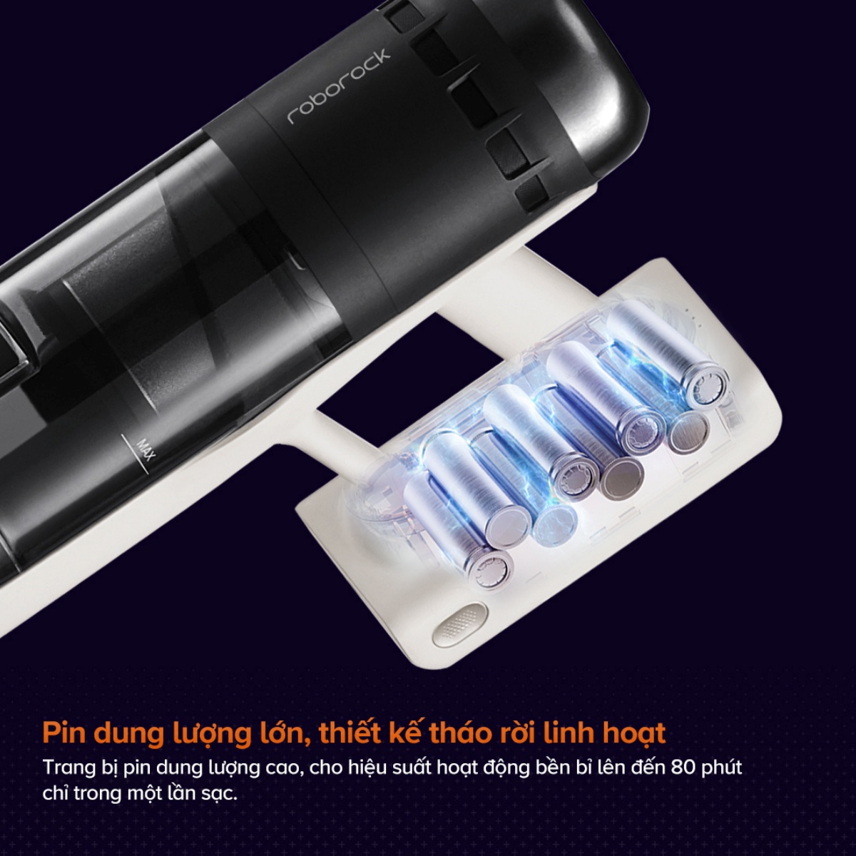 Máy hút bụi cầm tay Roborock H60 Hub Pro