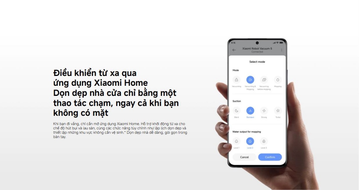 Robot hút bụi lau nhà Xiaomi Vacuum 5