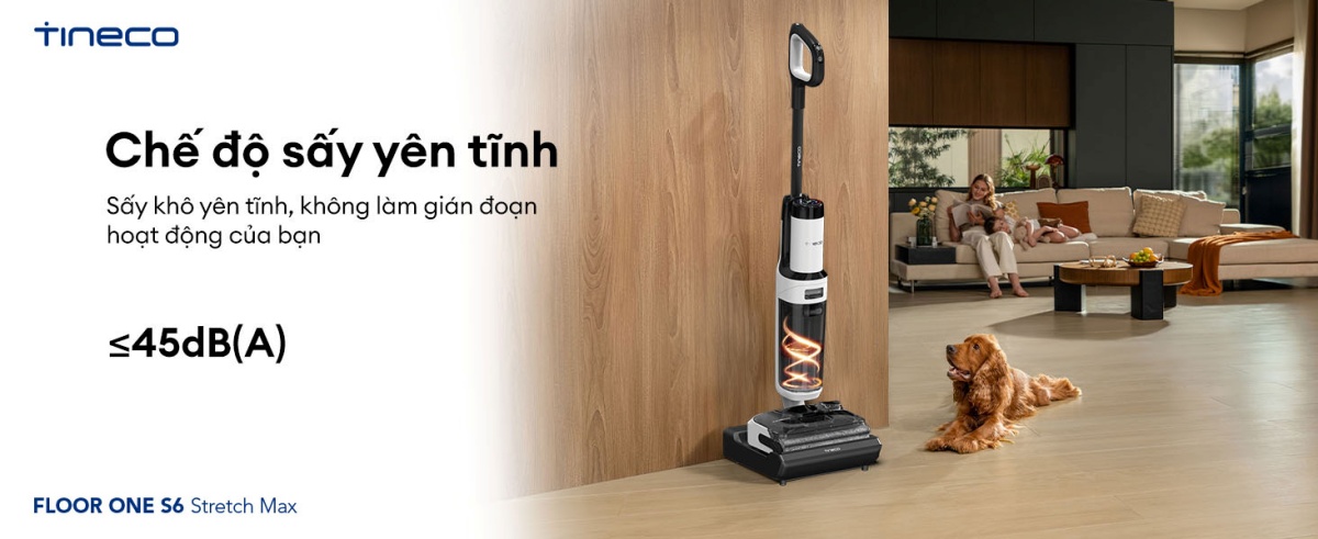 Máy hút bụi lau sàn khô ướt Tineco Floor One S6 Stretch Max