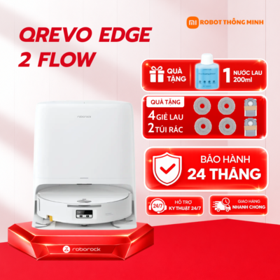 Robot hút bụi lau nhà Roborock Qrevo Edge 2 Flow chính hãng Bắc Ninh
